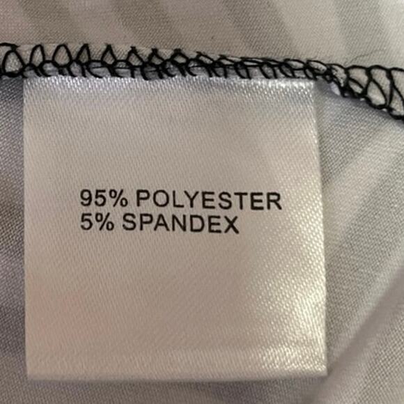 Patty Boutik Black White Abstract Print Faux Wrap 3/4 Sleeve Midi A-Line Dress S - Picture 5 of 5